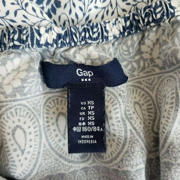 Blue White Gap Adjustable Spaghetti Strap Sundress Dress XS EUC - Picture 3 of 4